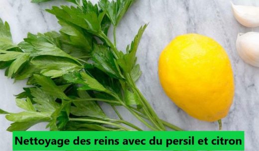 Nettoyage des reins avec du persil et citron. Boisson naturelle efficace