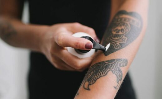 beurre de karité et tatouage