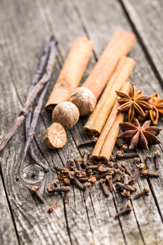 clou de girofle et noix de muscade