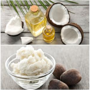 Huile de coco et beurre de karité