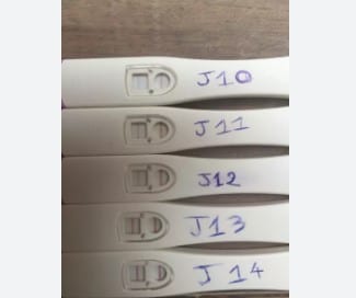 Test ovulation faiblement positif